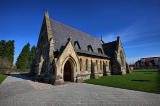 Holy Trinity Church exterior with entrance open
